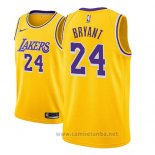 Camiseta Nino Los Angeles Lakers Kobe Bryant #24 Icon 2018-19 Amarillo