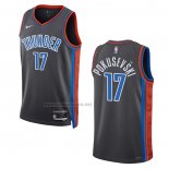 Camiseta Oklahoma City Thunder Alekse Pokusevski #17 Ciudad 2022-23 Gris