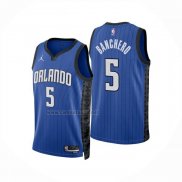 Camiseta Orlando Magic Paolo Banchero NO 5 Statement 2024-25 Azul