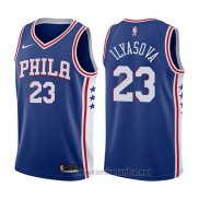 Camiseta Philadelphia 76ers Ersan Ilyasova #23 Icon 2017-18 Azul