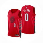 Camiseta Portland Trail Blazers Damian Lillard NO 0 Statement 2025-26 Rojo  Camiseta Portland Trail Blazers Damian Lillard NO 0 Statement 2025-26 Rojo