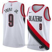 Camiseta Portland Trail Blazers Gary Trent Jr. #9 Association 2018 Blanco