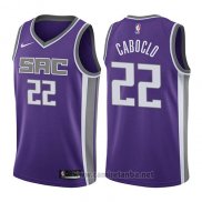 Camiseta Sacramento Kings Bruno Caboclo #22 Icon 2017-18 Violeta