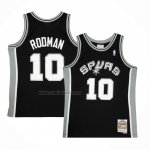 Camiseta San Antonio Spurs Dennis Rodman #10 Mitchell & Ness 1993-94 Negro