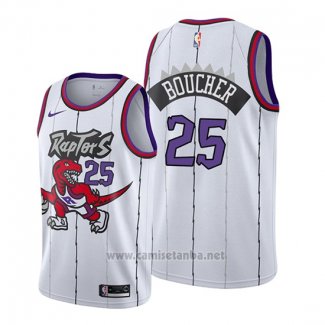 Camiseta Toronto Raptors Chris Boucher #25 Classic Edition 2019-20 Blanco