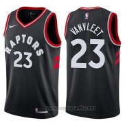 Camiseta Toronto Raptors Fred Vanvleet #23 Statement 2017-18 Negro