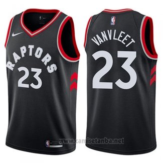 Camiseta Toronto Raptors Fred Vanvleet #23 Statement 2017-18 Negro