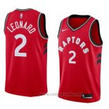 Camiseta Toronto Raptors Kawhi Leonard #2 Icon 2017-18 Rojo