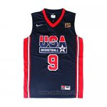 Camiseta USA 1992 Michael Jordan #9 Negro