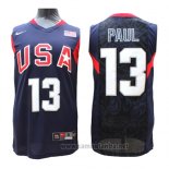 Camiseta USA 2008 Paul #13 Azul