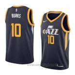 Camiseta Utah Jazz Alec Burks #10 Icon 2018 Azul