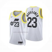 Camiseta Utah Jazz Lauri Markkanen NO 23 Association 2024-25 Blanco