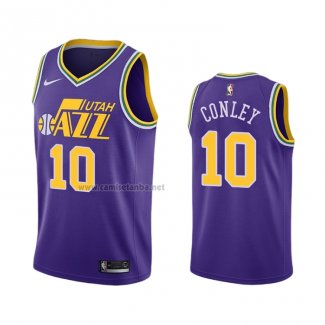 Camiseta Utah Jazz Mike Conley #23 Violeta