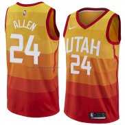 Camisetason Utah Jazz Grayson Allen #24 Ciudad 2018 Amarillo