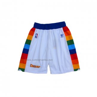 Pantalone Denver Nuggets Retro Blanco