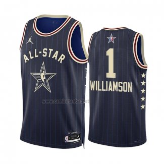 Camiseta All Star 2024 New Orleans Pelicans Zion Williamson NO 1 Azul