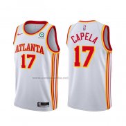 Camiseta Atlanta Hawks Clint Capela #17 Association 2020-21 Blanco