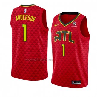 Camiseta Atlanta Hawks Justin Anderson #1 Statement 2018-19 Rojo