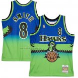 Camiseta Atlanta Hawks Steve Smith #8 Mitchell & Ness 1996-97 Verde