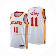 Camiseta Atlanta Hawks Trae Young NO 11 Association 2025-26 Blanco