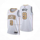 Camiseta Boston Celtics Derrick White NO 9 Ciudad 2025-26 Blanco