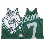 Camiseta Boston Celtics Jaylen Marron #7 Mitchell & Ness Big Face Verde