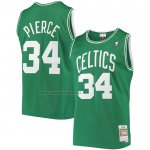 Camiseta Boston Celtics Paul Pierce #34 Hardwood Classics Throwback Verde
