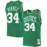 Camiseta Boston Celtics Paul Pierce #34 Hardwood Classics Throwback Verde