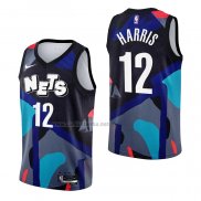 Camiseta Brooklyn Nets Joe Harris #12 Ciudad 2023-24 Negro