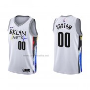 Camiseta Brooklyn Nets Personalizada Ciudad 2022-23 Blanco