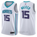 Camiseta Charlotte Hornets Kemba Walker #15 Association 2017-18 Blanco