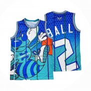 Camiseta Charlotte Hornets LaMelo Ball #2 Mitchell & Ness Big Face Verde