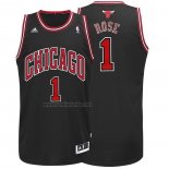 Camiseta Chicago Bulls Derrick Rose #1 Retro Negro