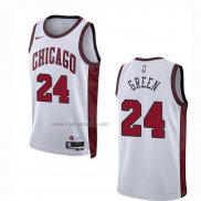 Camiseta Chicago Bulls Javonte Green #24 Ciudad 2022-23 Blanco