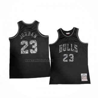 Camiseta Chicago Bulls Michael Jordan #23 Swingman Mitchell & Ness 1997-98 Negro