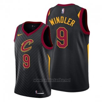 Camiseta Cleveland Cavaliers Dylan Windler #9 Statement 2019-20 Negro