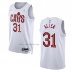 Camiseta Cleveland Cavaliers Jarrett Allen #31 Association 2022-23 Blanco