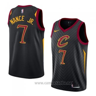 Camiseta Cleveland Cavaliers Larry Nance Jr. #7 Statement 2017-18 Negro