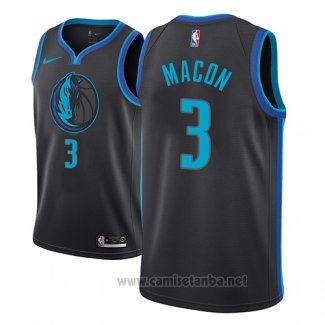 Camiseta Dallas Mavericks Daryl Macon #3 Ciudad 2018-19 Azul