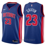 Camiseta Detroit Pistons Blake Griffin #23 Icon 2017-18 Azul