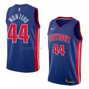 Camiseta Detroit Pistons Luis Montero #44 Icon 2018 Azul