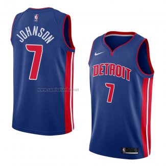 Camiseta Detroit Pistons Stanley Johnson #7 Icon 2018 Azul