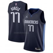 Camiseta Doncic Mavericks Luka Doncic #77 Statement 2020 Azul