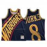 Camiseta Golden State Warriors Alec Burks #8 Mitchell & Ness Big Face Azul