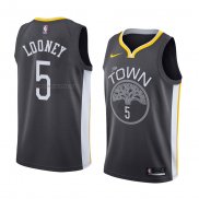 Camiseta Golden State Warriors Kevon Looney #5 Statement 2018 Negro