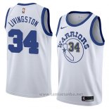 Camiseta Golden State Warriors Shaun Livingston #34 Classic 2017-18 Blanco