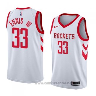 Camiseta Houston Rockets James Ennis III #33 Association 2018 Blanco