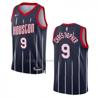 Camiseta Houston Rockets Josh Christopher #9 Ciudad 2022-23 Negro