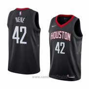 Camiseta Houston Rockets Nene #42 Statement 2018 Negro