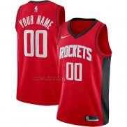 Camiseta Houston Rockets Personalizada Icon 2020-21 Rojo